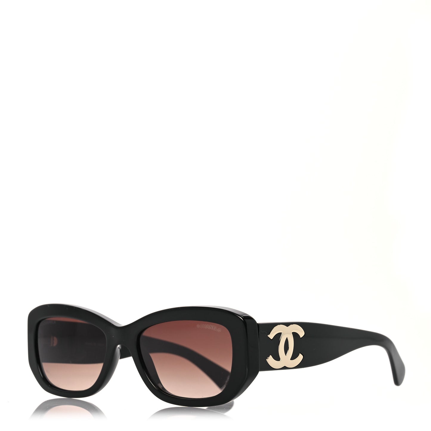 Acetate Rectangle Sunglasses 5493 Black