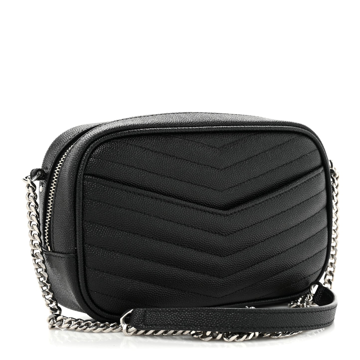 Grain De Poudre Matelasse Monogram Mini Lou Camera Bag Black