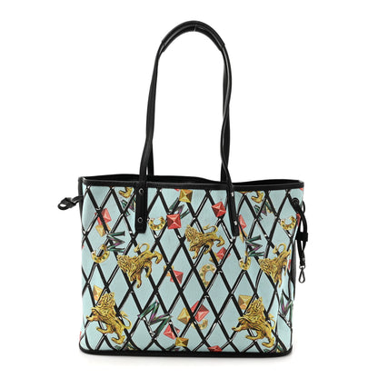 MCM Visetos Medium Project Reversible Shopper Tote Black 2 of 20