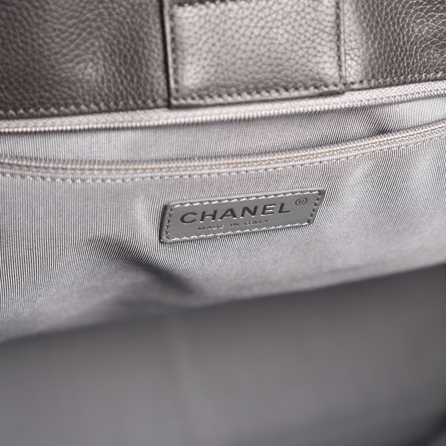 Chanel Calfskin Tall Cerf Tote Anthracite 6 of 7
