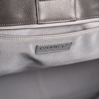 Chanel Calfskin Tall Cerf Tote Anthracite 6 of 7
