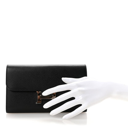 Hermes Epsom Constance Long Wallet Black 2 of 7
