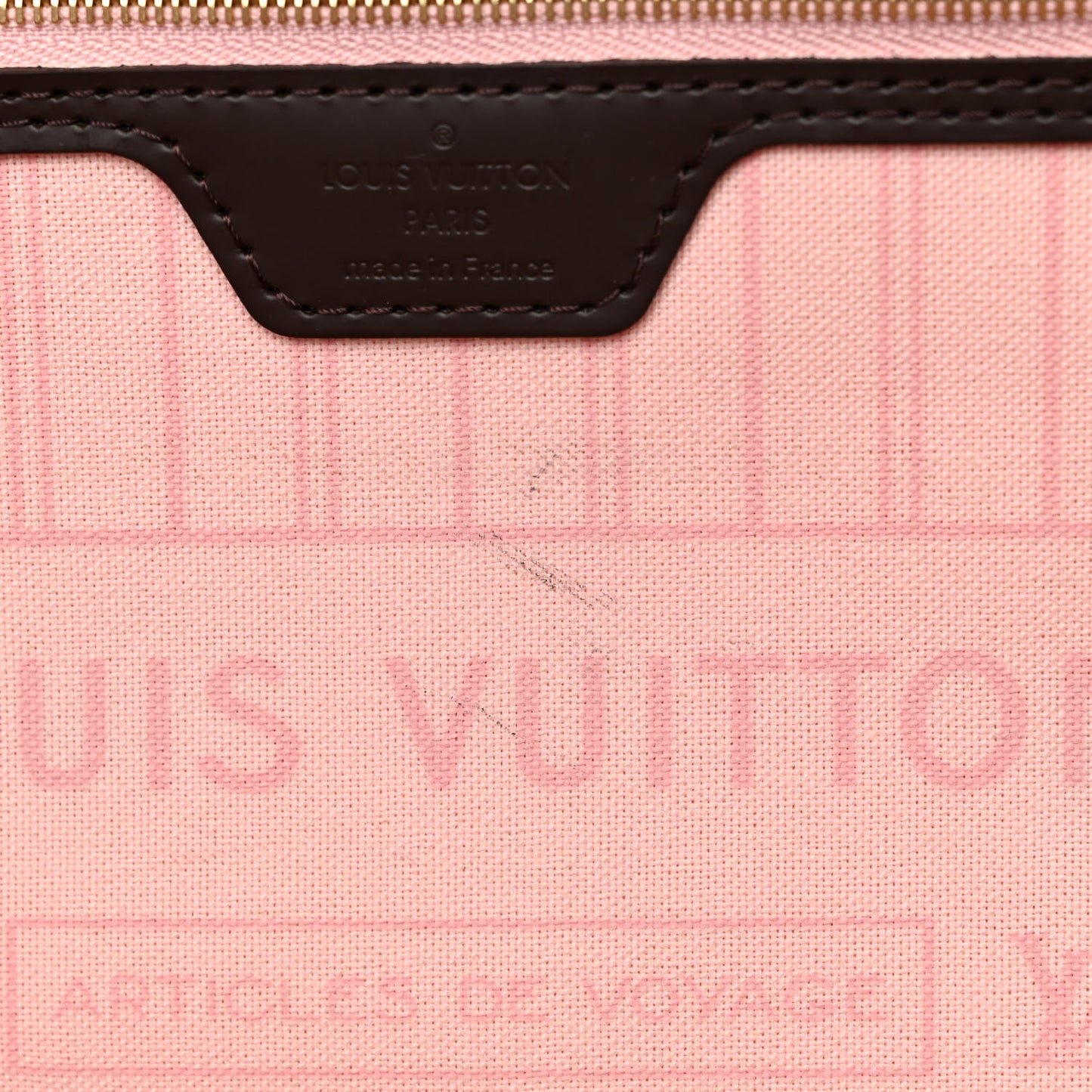 Damier Ebene Neo Neverfull MM Rose Ballerine