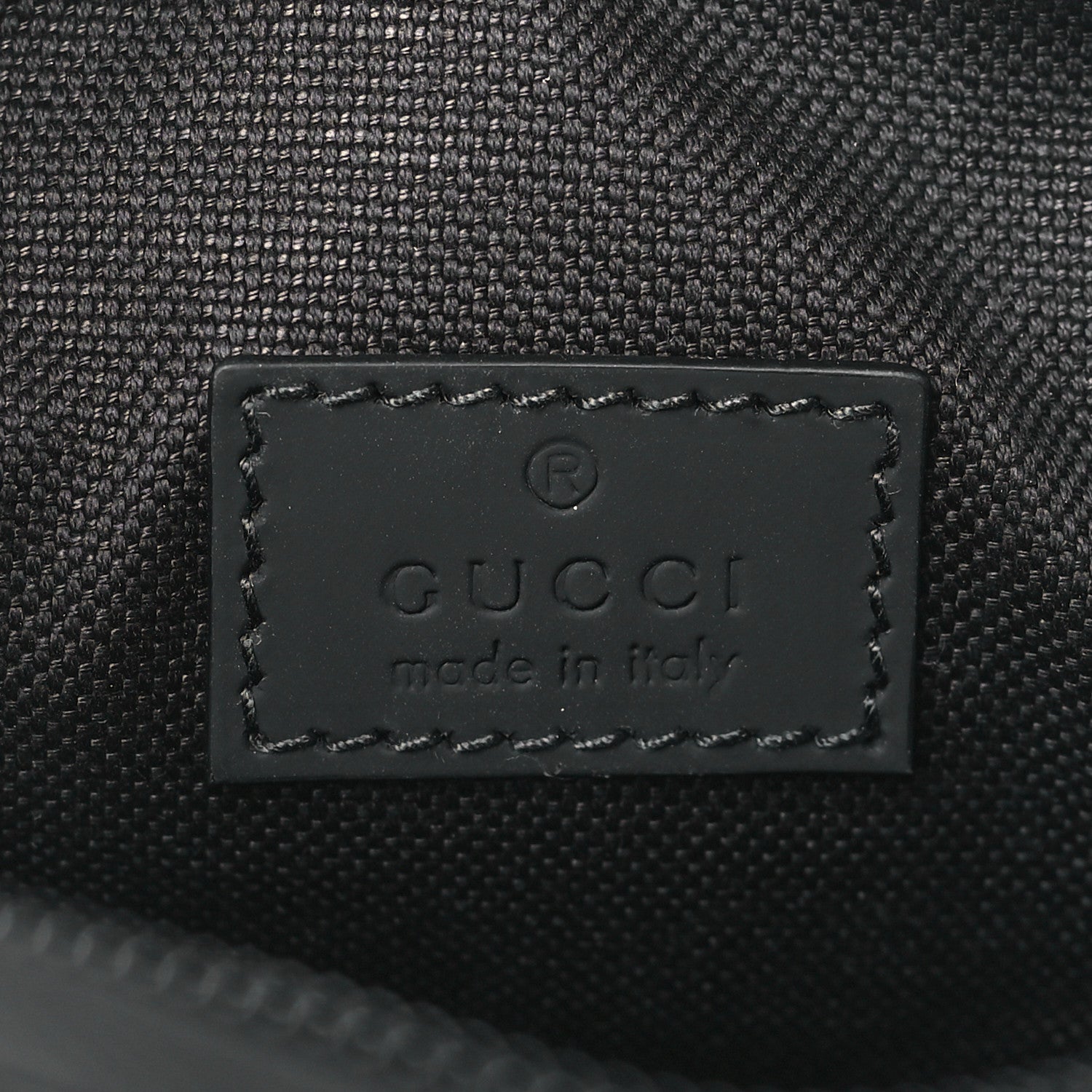 Gucci Rubber Effect Calfskin GG Mini Crossbody Bag Black 6 of 9