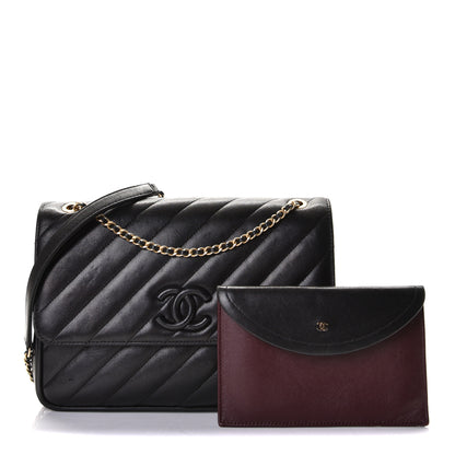 Chanel Lambskin Quilted Jumbo Coco Vintage Flap Black 1 of 15