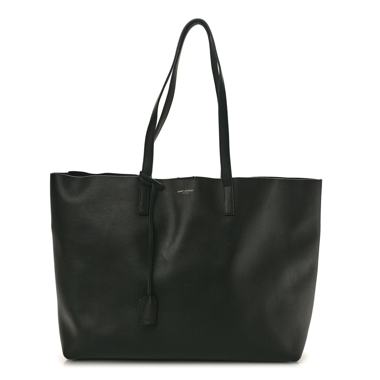 Calfskin Large Shopping Tote Black