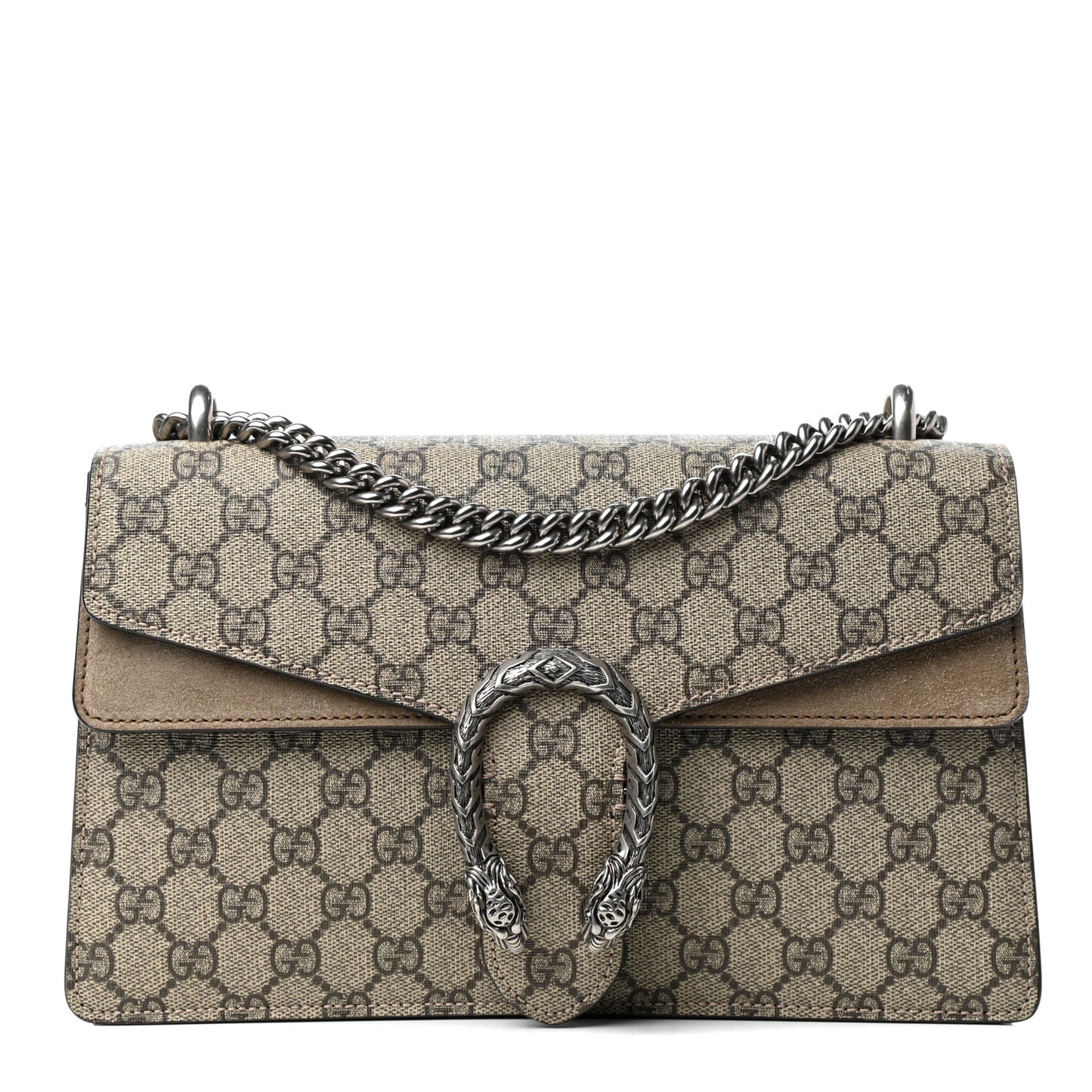 GG Supreme Monogram Small Dionysus Shoulder Bag Taupe