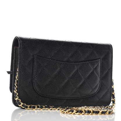 Chanel Caviar Quilted Wallet On Chain WOC Black 3 of 10
