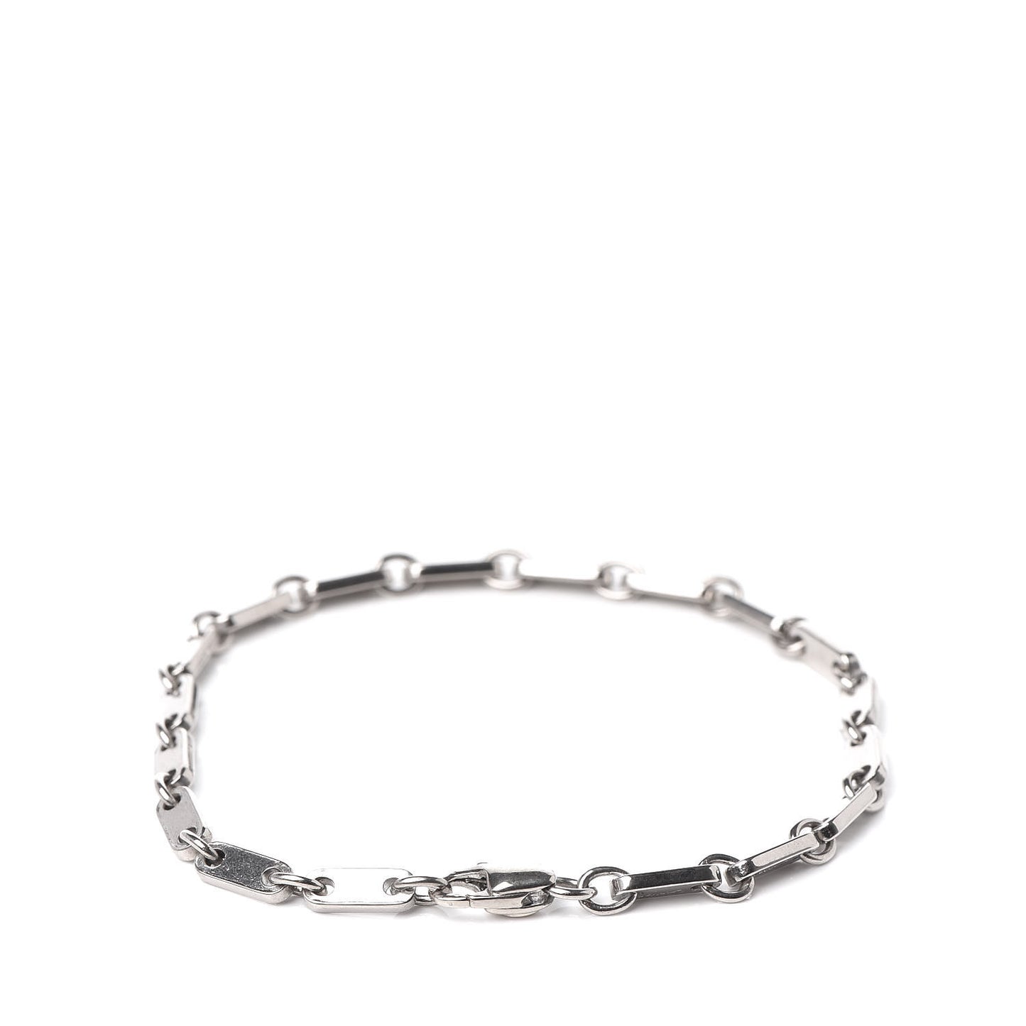 18K White Gold 3.5mm Fidelity Link Bracelet