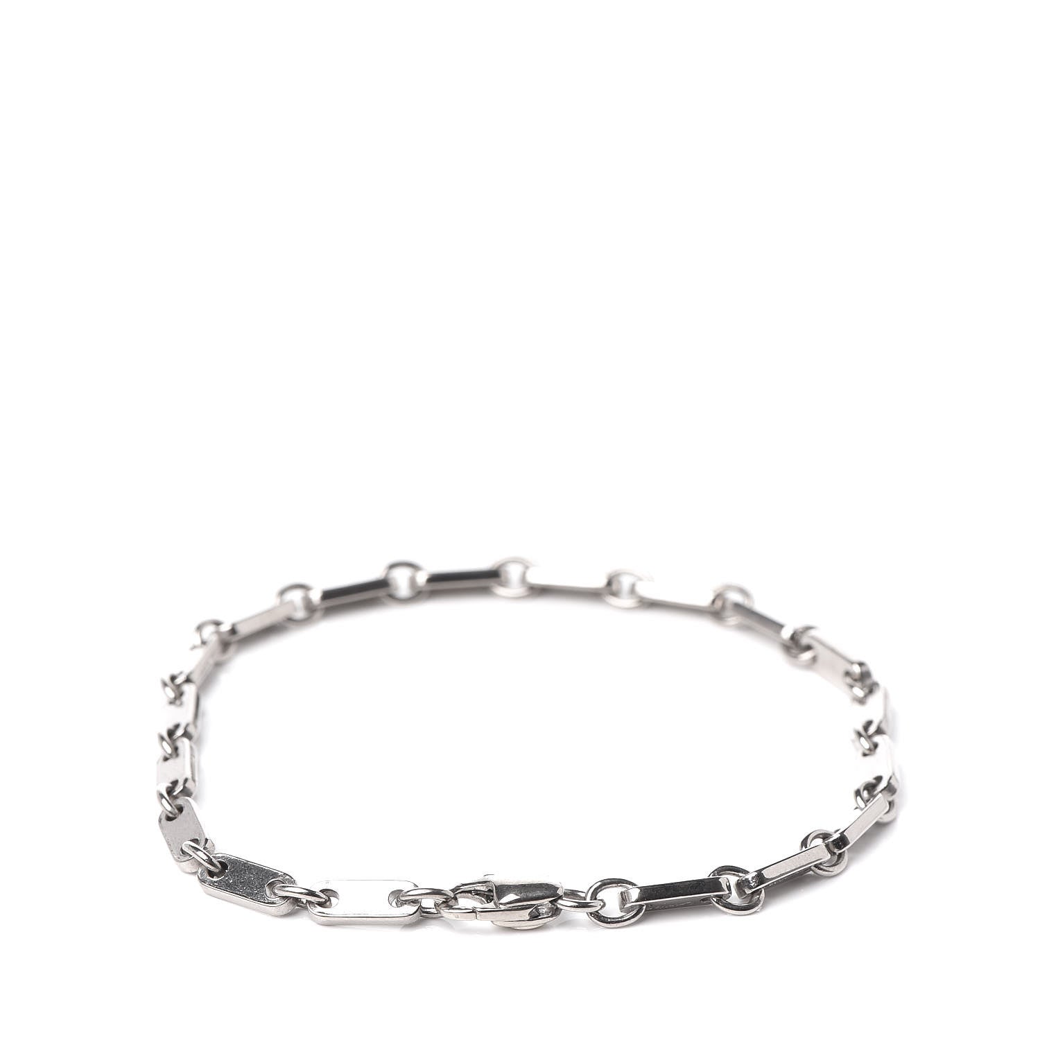 Cartier 18K White Gold 3.5mm Fidelity Link Bracelet 3 of 6