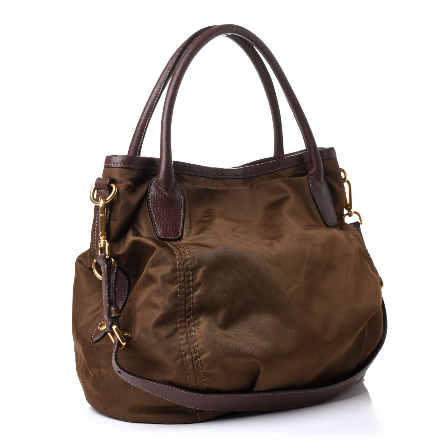 Tessuto Nylon Shoulder Bag Cocco