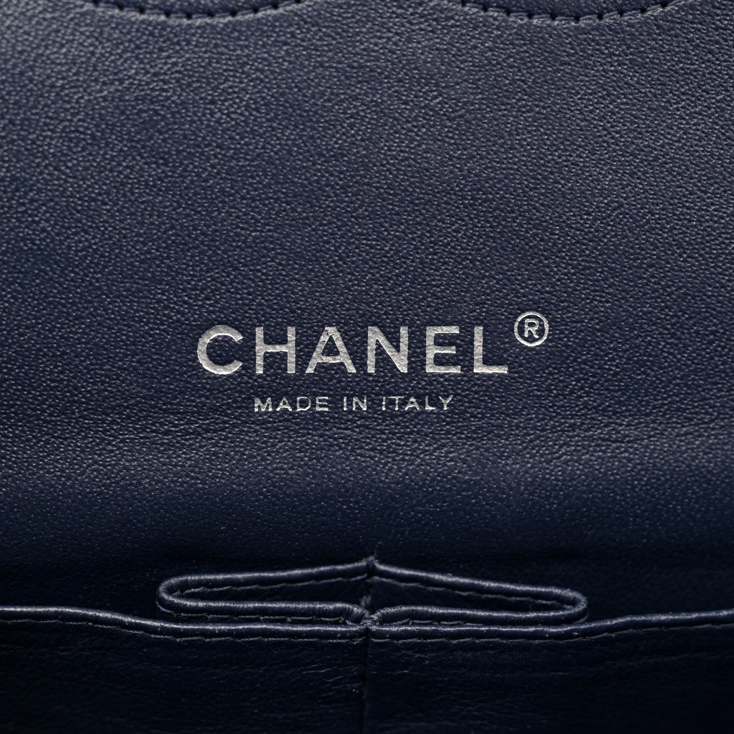Chanel Caviar Quilted Maxi Double Flap Navy Blue 6 of 10