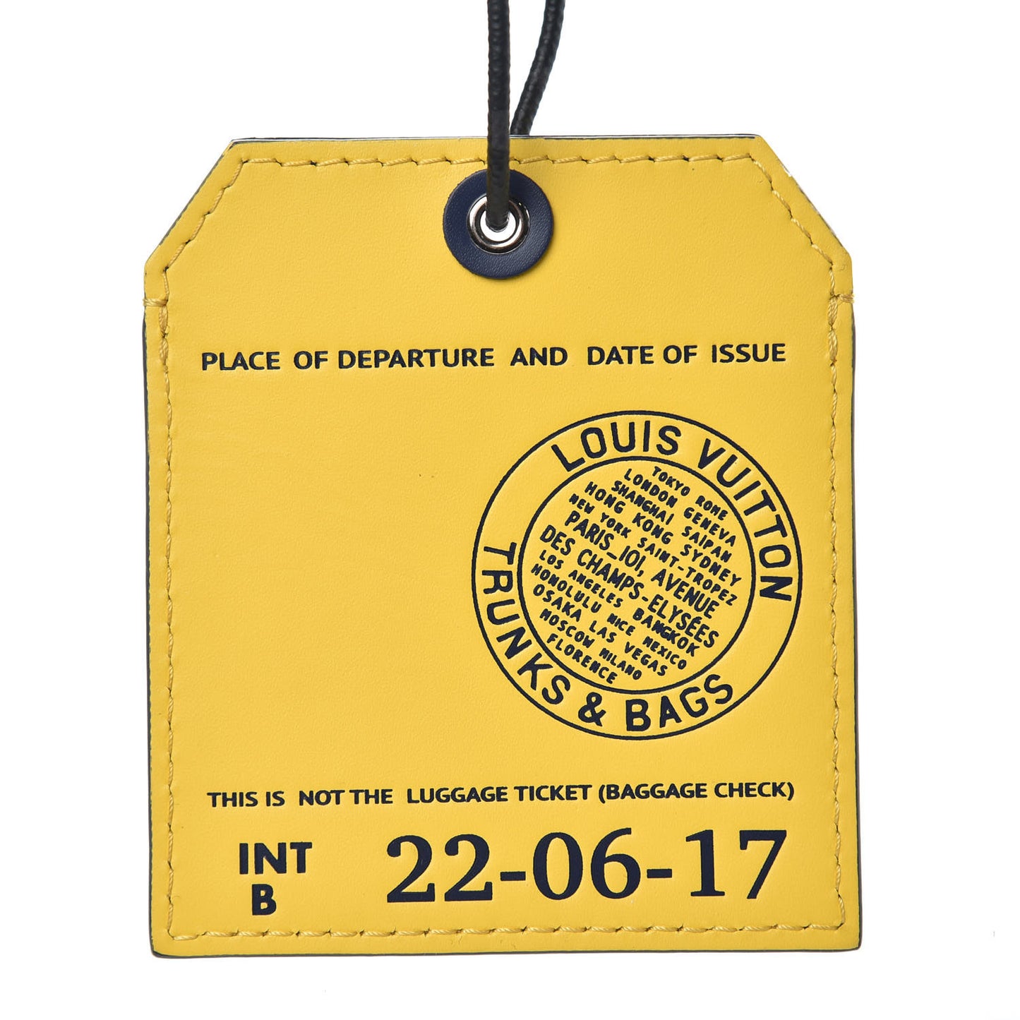 Calfskin Honolulu Name Tag