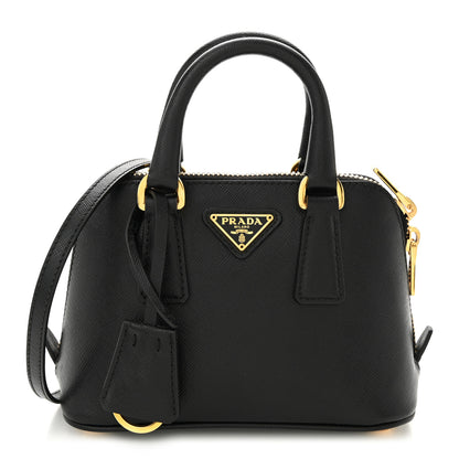 Prada Saffiano Lux Mini Promenade Tote Black 1 of 9