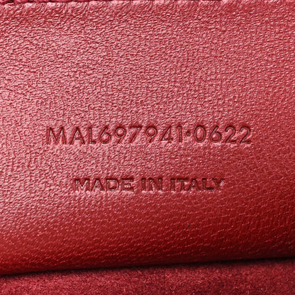 Saint Laurent Smooth Calfskin Paris VII Large Flat Hobo Red 9 of 15