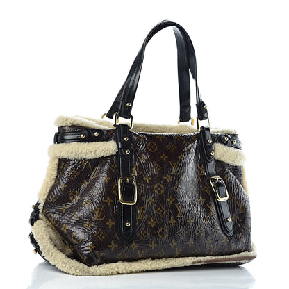 Louis Vuitton Patent Monogram Shearling Sac Thunder 3 of 12