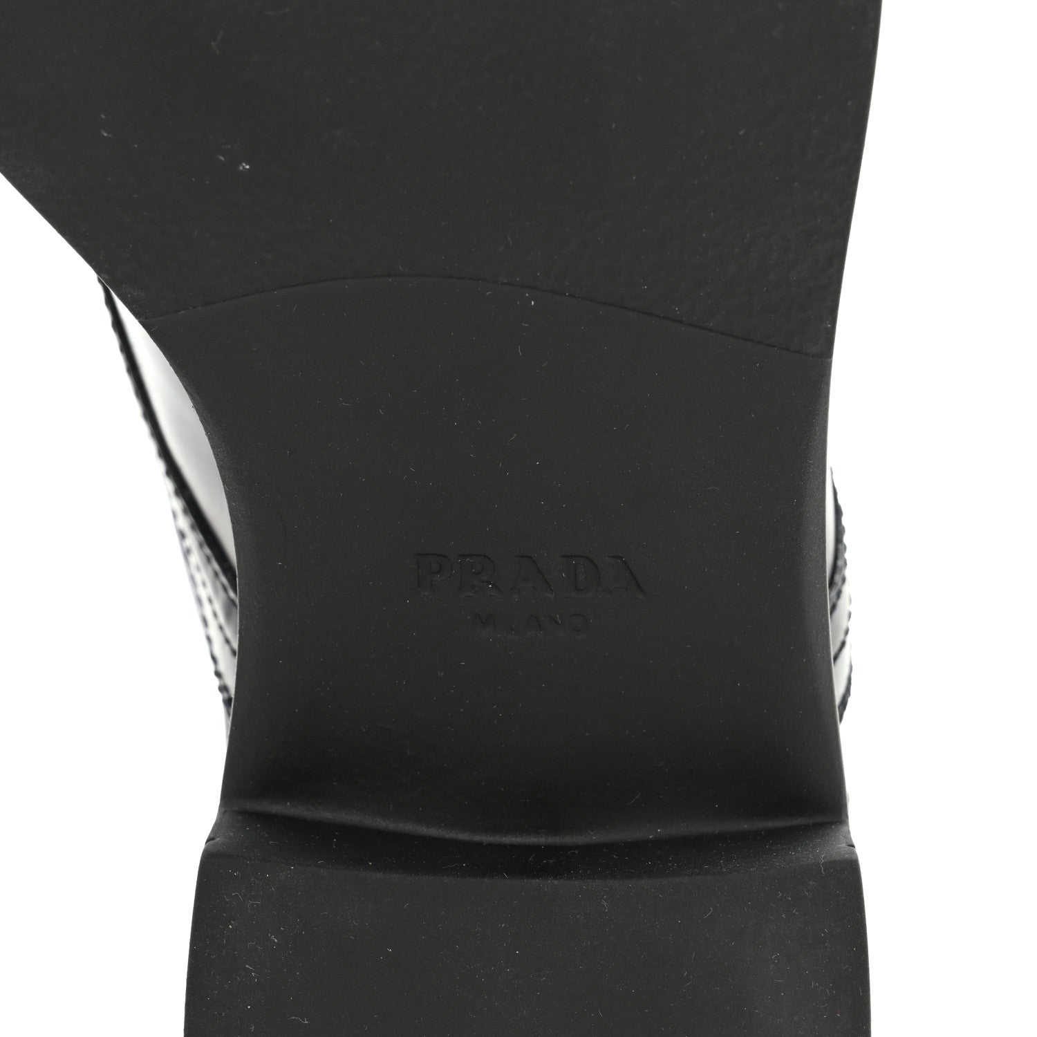 Prada Spazzolato Re-Nylon Metal Triangle Logo Womens 50mm Combat Boots 39.5 Bleu 6 of 10