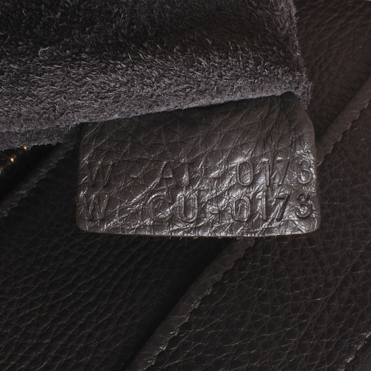 Celine Drummed Calfskin Mini Luggage Bag Anthracite 9 of 9