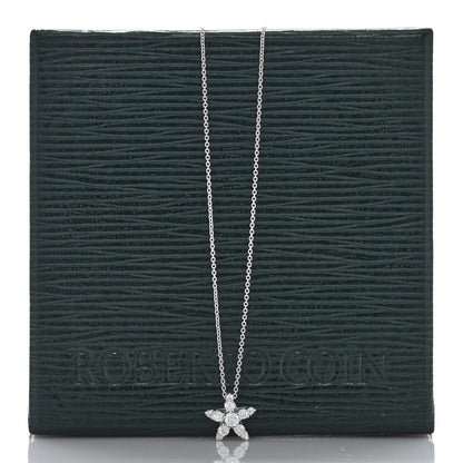 Roberto Coin 18K White Gold Diamond Tiny Treasures Star Pendant Necklace 5 of 5