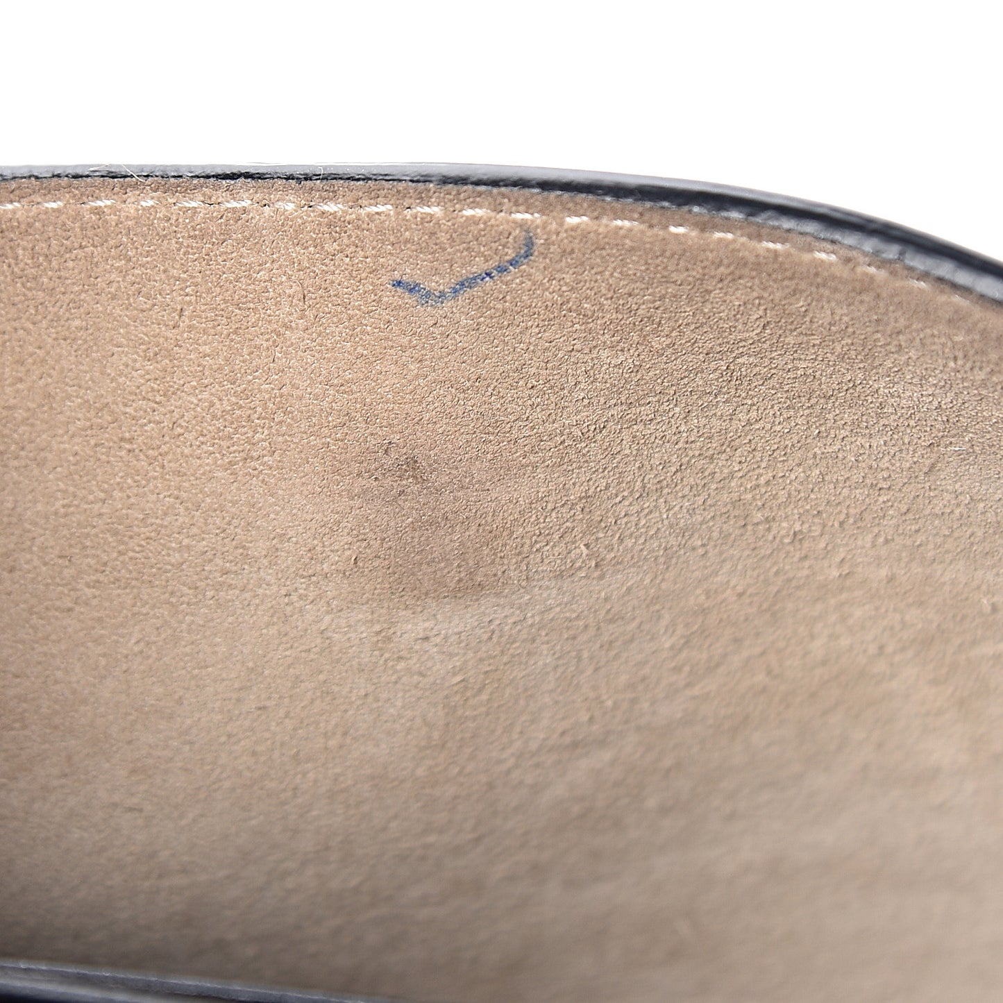Suede Calfskin Mini Faye Shoulder Bag Black
