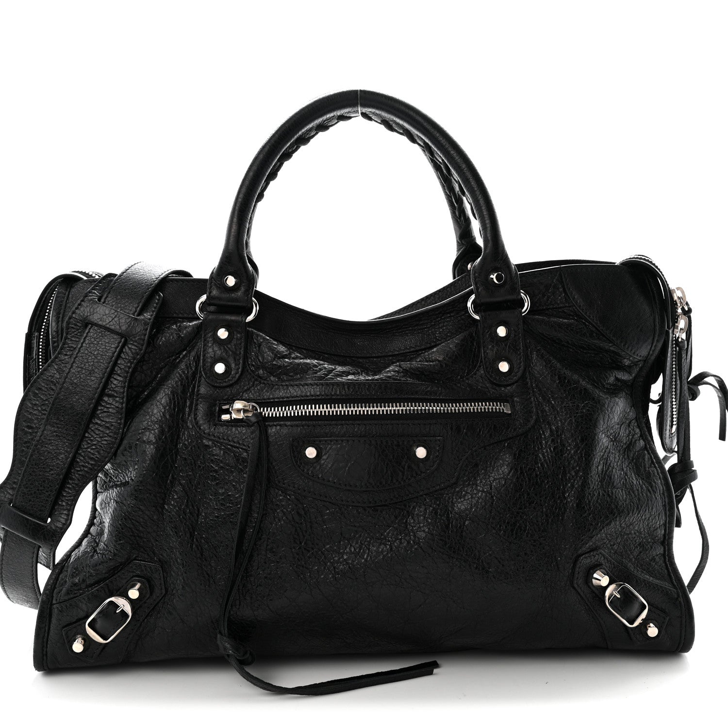 Balenciaga Agneau Classic Silver Hardware City Black 1 of 11