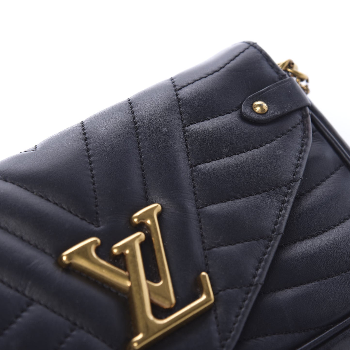 Calfskin New Wave Chain Pochette Black