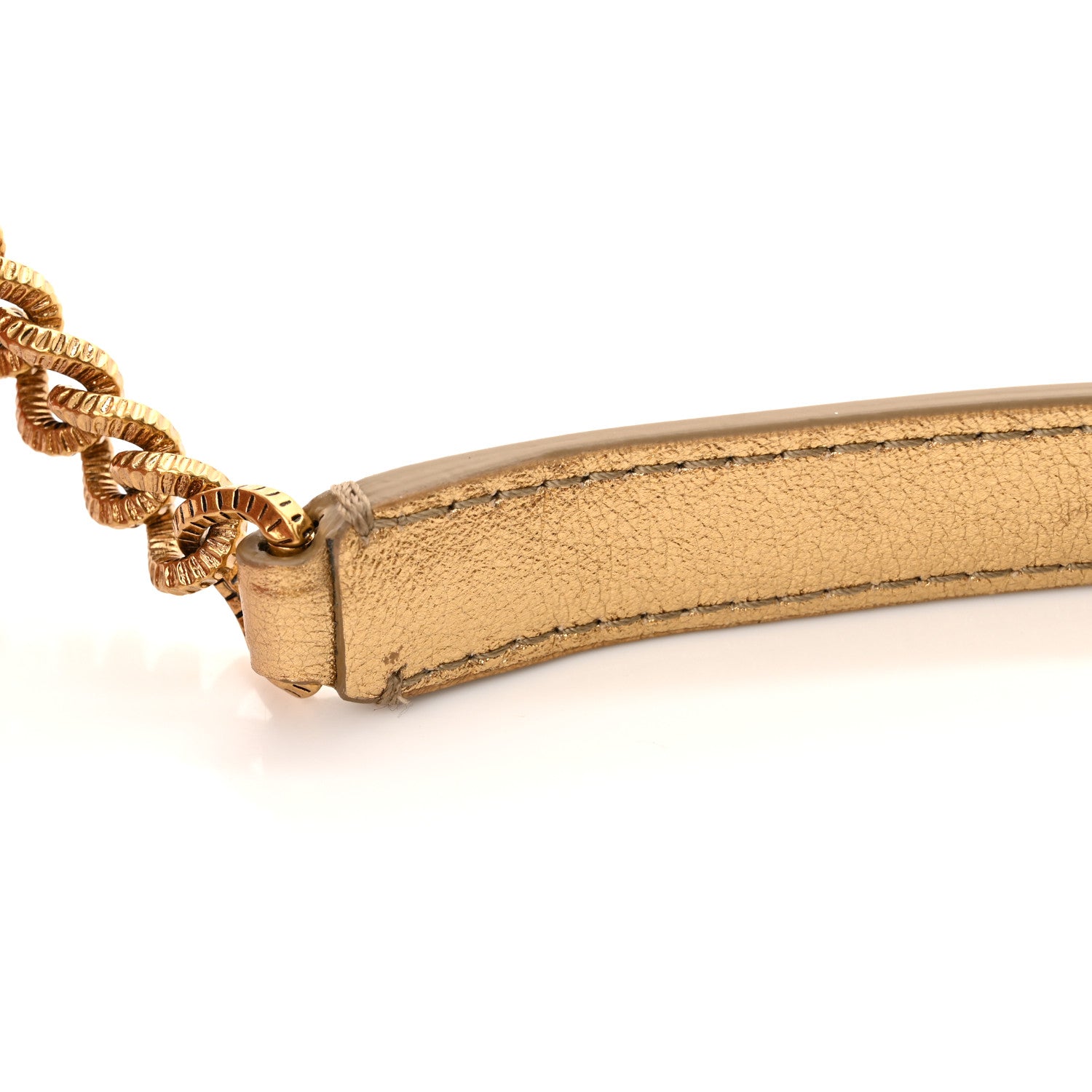 Dolce & Gabbana Calfskin Devotion Clutch With Chain Gold 10 of 10