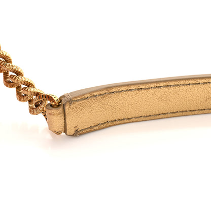 Dolce & Gabbana Calfskin Devotion Clutch With Chain Gold 10 of 10