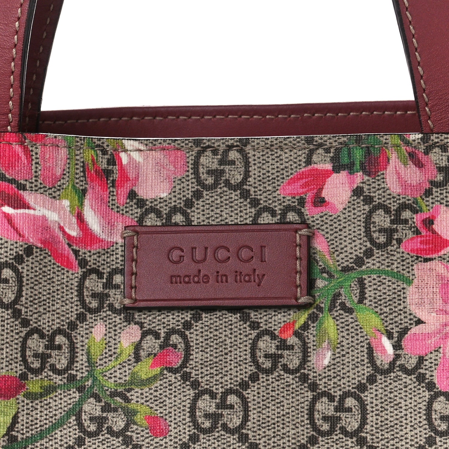 Gucci Soft GG Supreme Monogram Blooms Vertical Tote Beige Multicolor Dry Rose 10 of 13