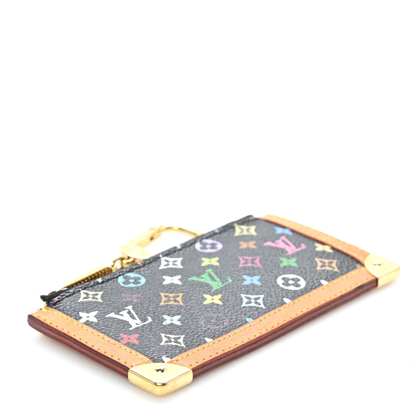 Monogram Multicolor Key Pouch Black