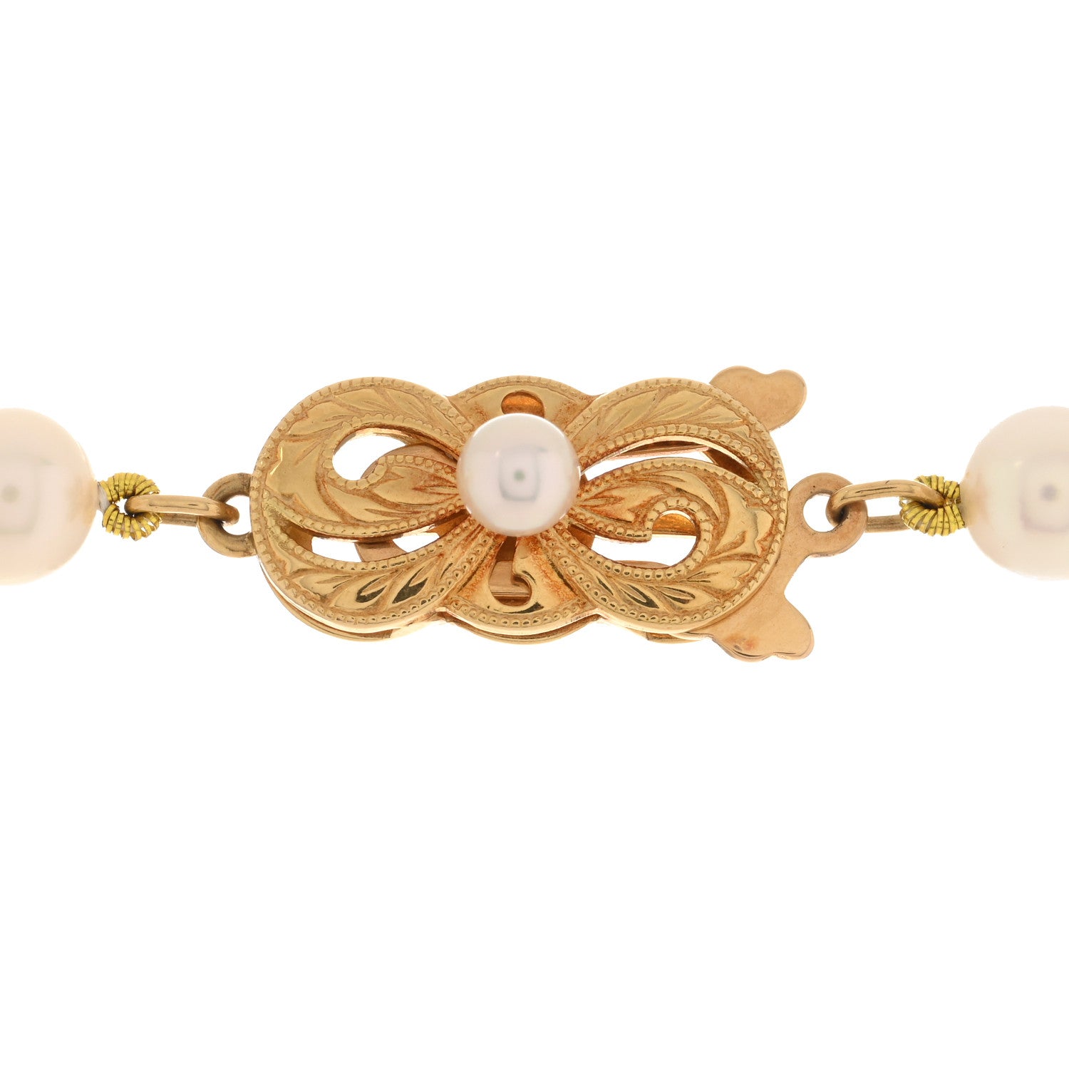 Mikimoto 18K Yellow Gold Akoya Pearl 5.5-6mm Strand Necklace 18" 3 of 4