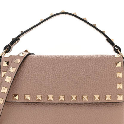 Valentino Garavani Grainy Calfskin Rockstud Crossbody Pouch Poudre 7 of 10