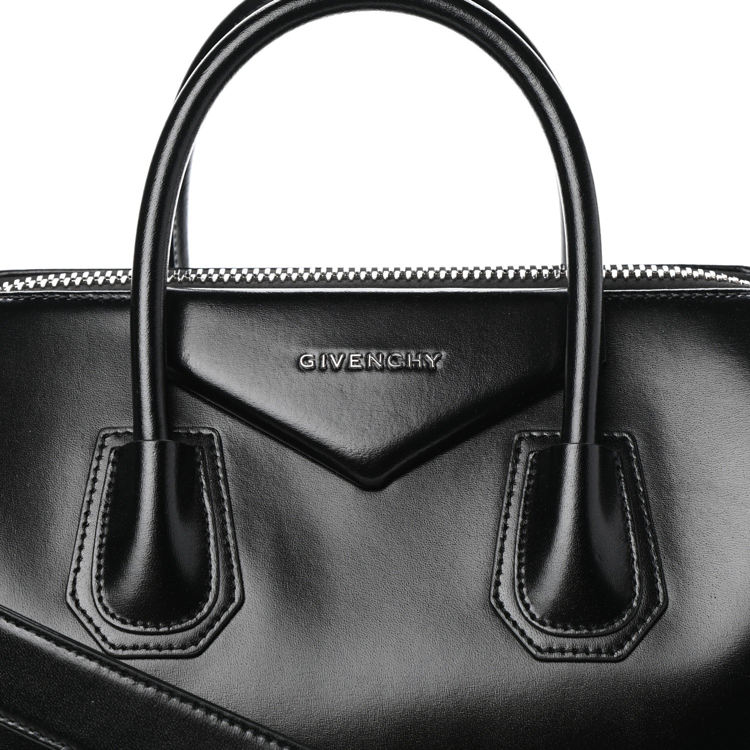 Givenchy Shiny Lord Calfskin Medium Antigona Black 7 of 9