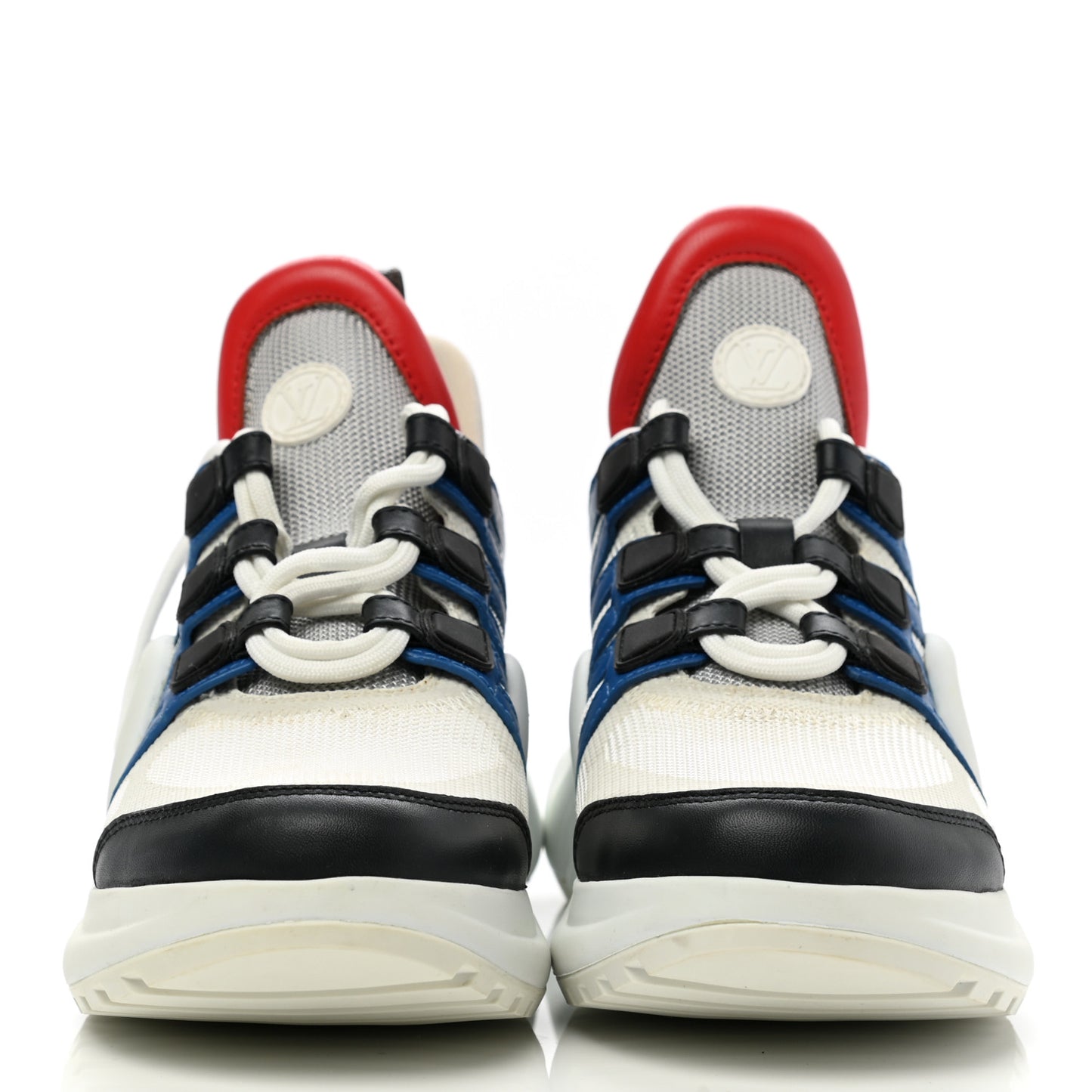 Calfskin Technical Nylon LV Archlight Sneakers 36 Electric Blue