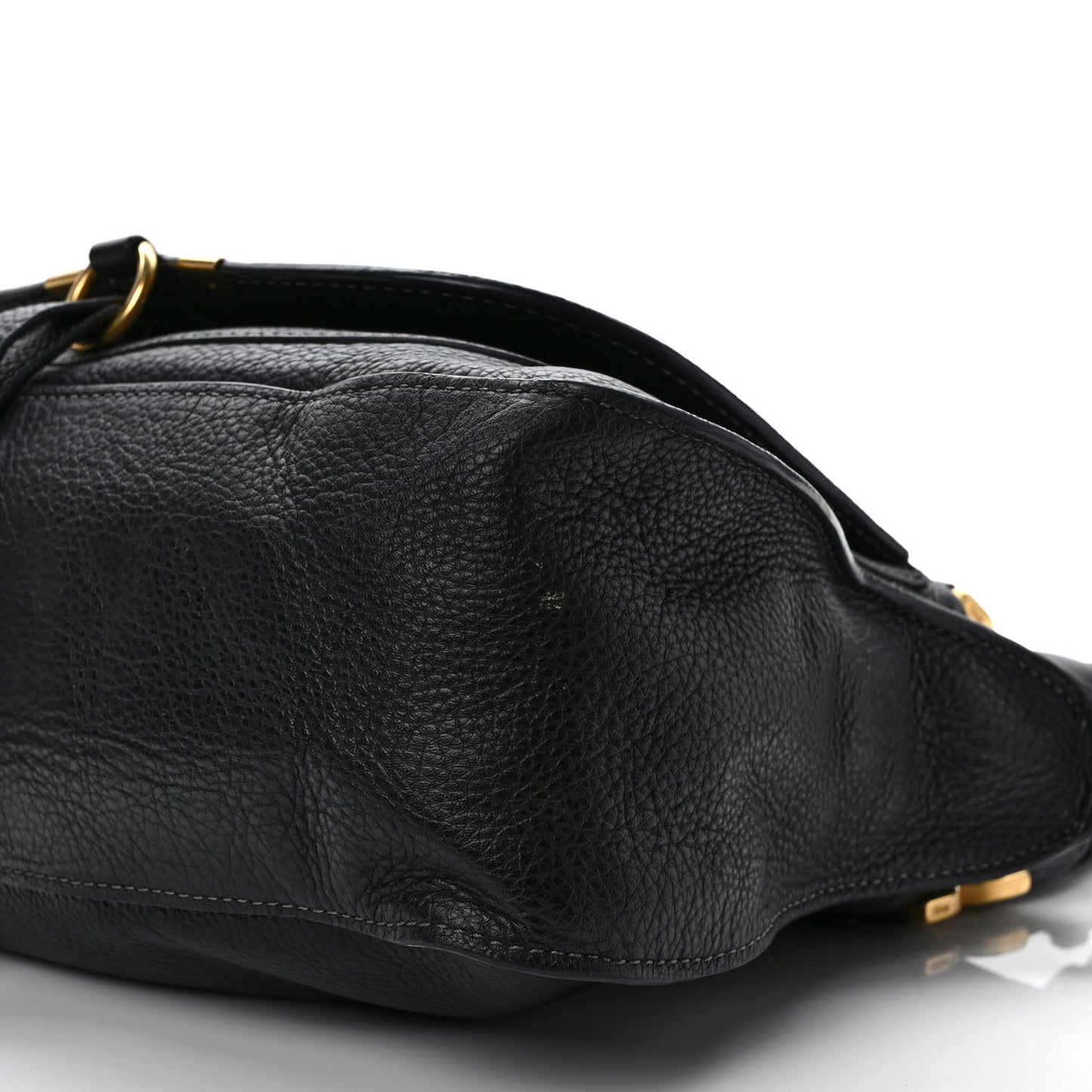Calfskin Medium Marcie Satchel Black