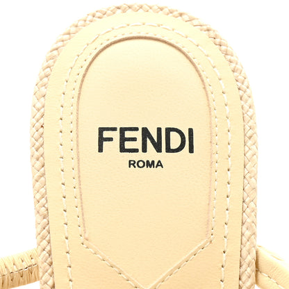 Fendi Raffia Intreccio Fendi First 95mm Slide Sandals 36 Paglia 7 of 9