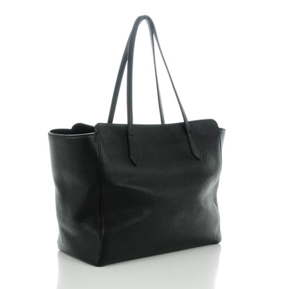 Gucci Pebbled Calfskin Medium Swing Tote Black 3 of 6