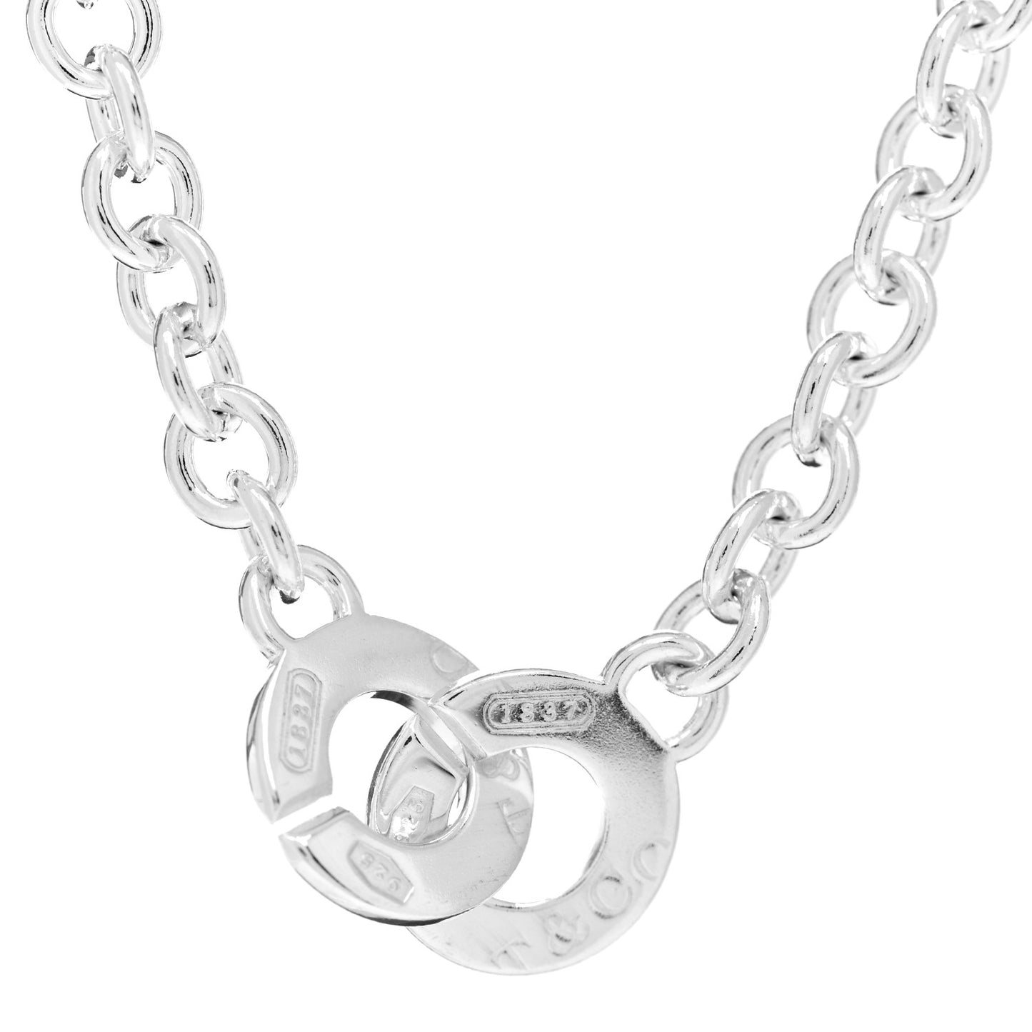 Sterling Silver 1837 Circle Clasp Necklace