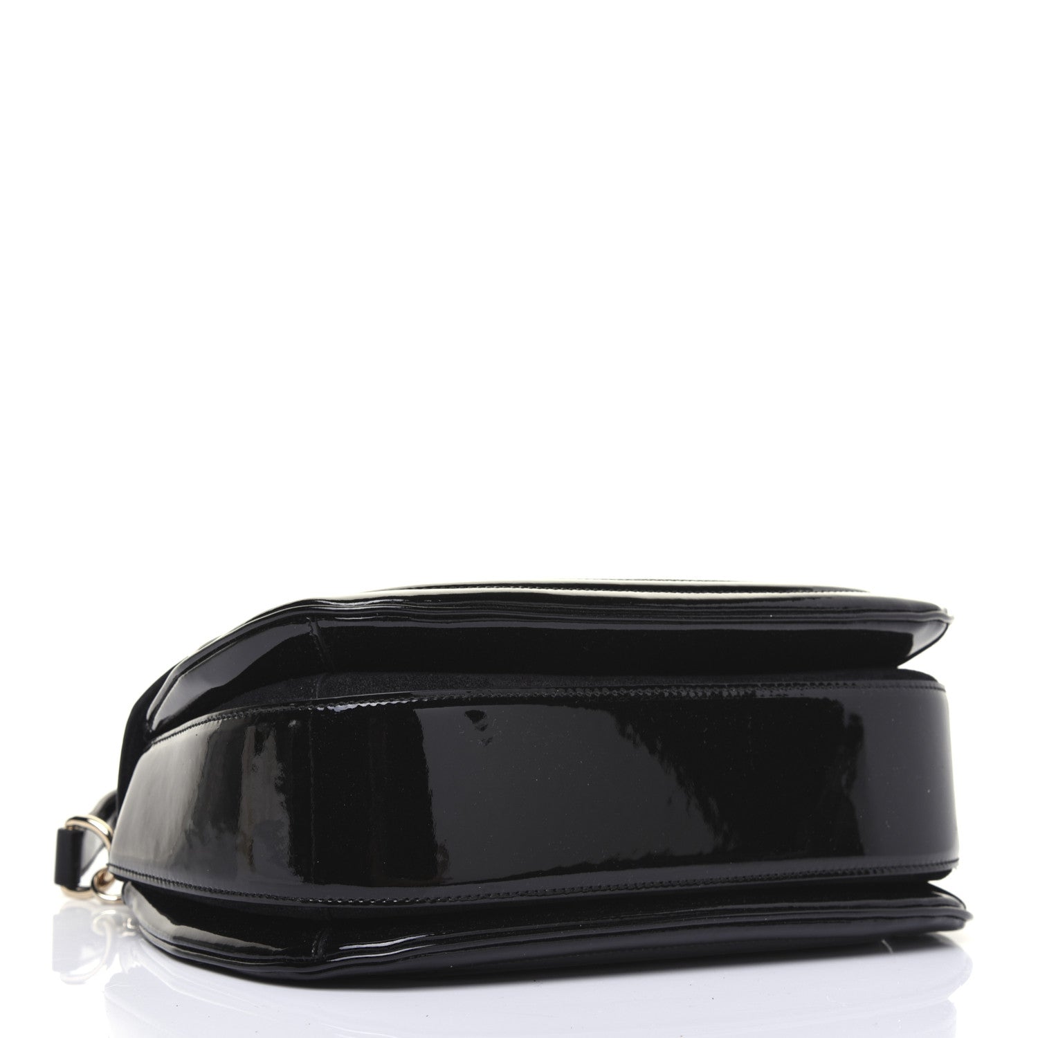 Gucci Patent Medium New Bamboo Top Handle Bag Black 4 of 15