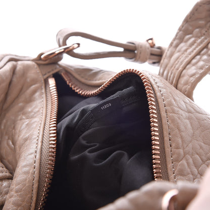 Alexander Wang Pebbled Lambskin Rocco Latte Rose Gold Hardware 8 of 9
