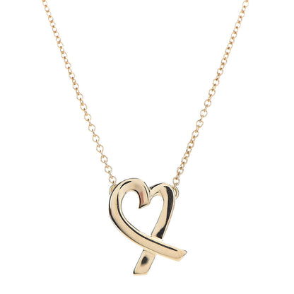 Tiffany 18K Yellow Gold Small Paloma Picasso Loving Heart Pendant Necklace 5 of 7