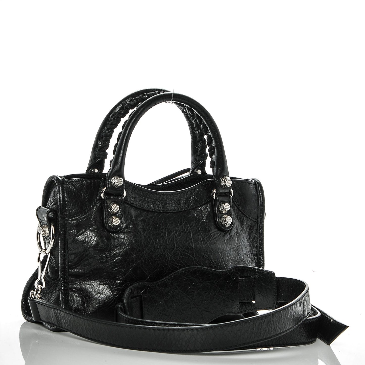 Agneau Giant 12 Silver Hardware Mini City Black