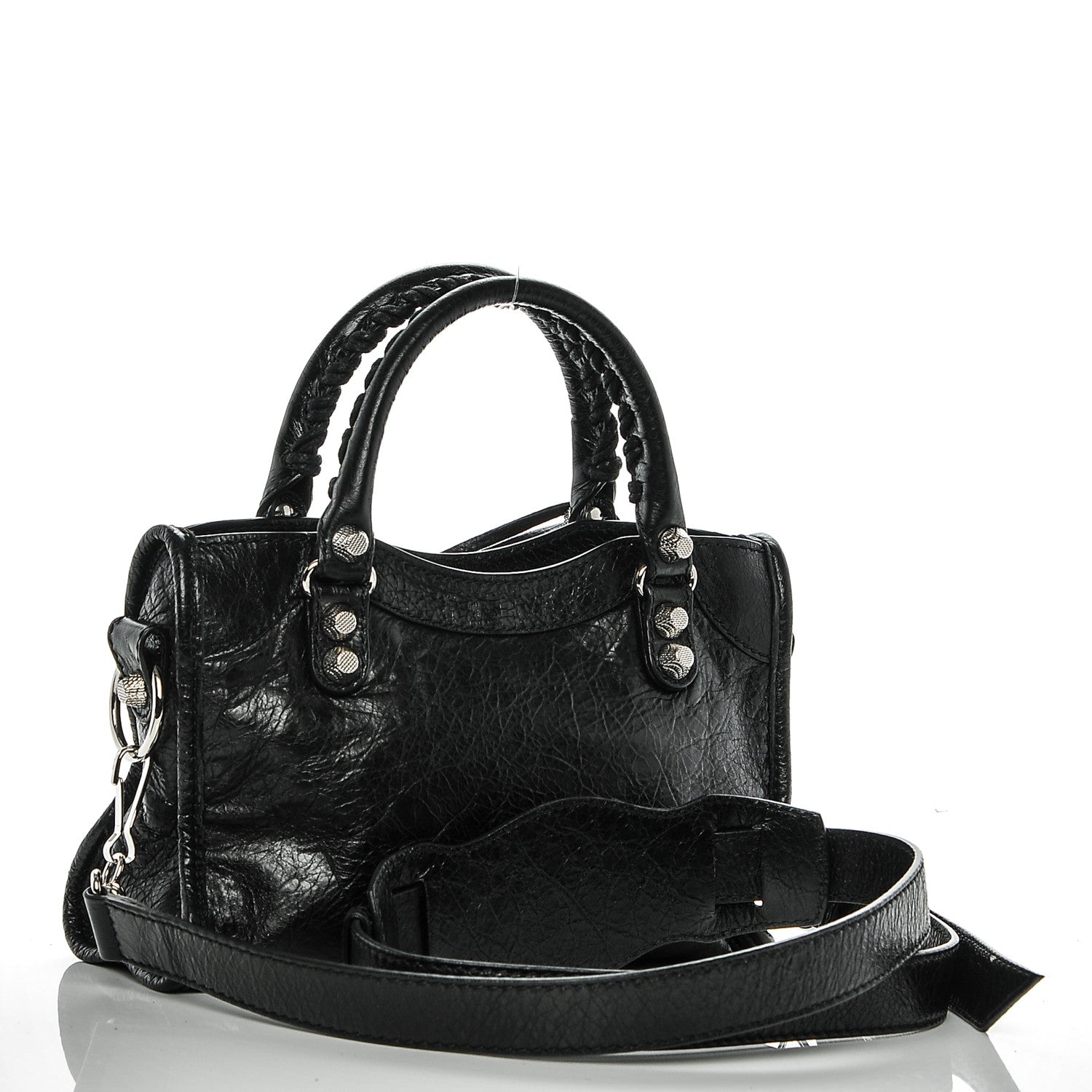Balenciaga Agneau Giant 12 Silver Hardware Mini City Black 3 of 6