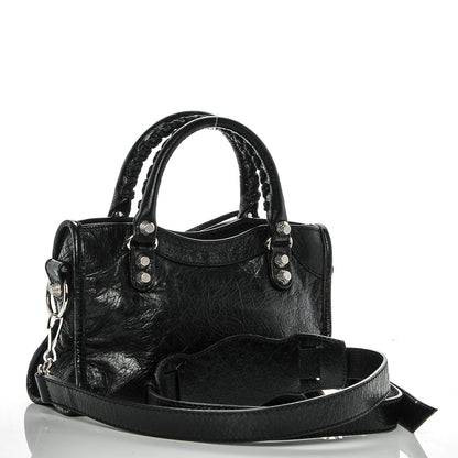 Balenciaga Agneau Giant 12 Silver Hardware Mini City Black 3 of 6