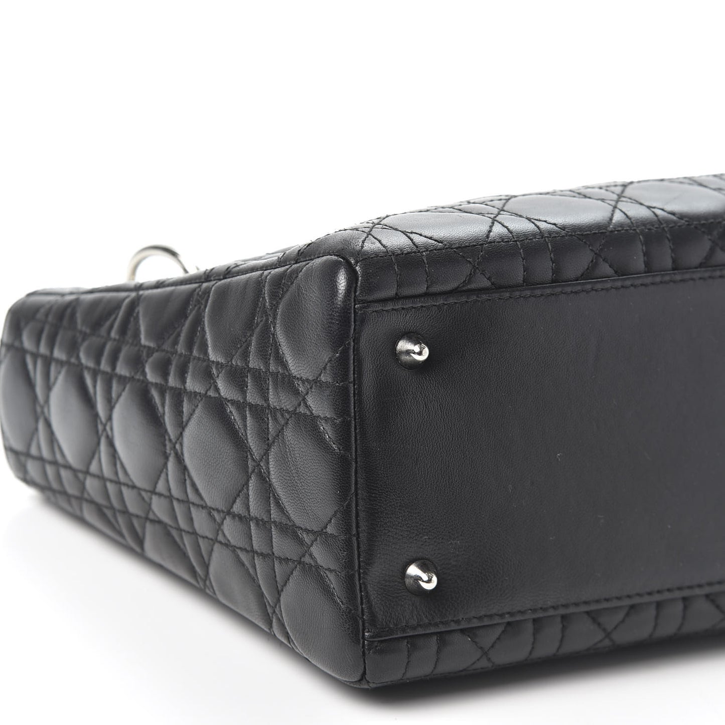 Lambskin Cannage Medium Lady Dior Black