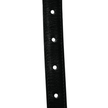 Celine Box Calfskin Small 18mm Triomphe Belt 75 30 Black 6 of 6