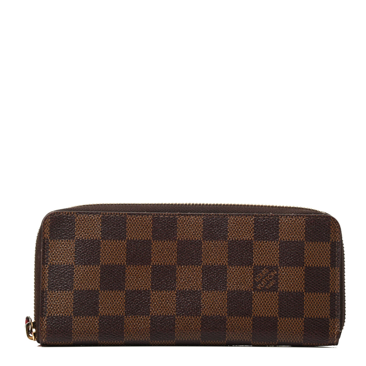 Damier Ebene Clemence Wallet Cherry