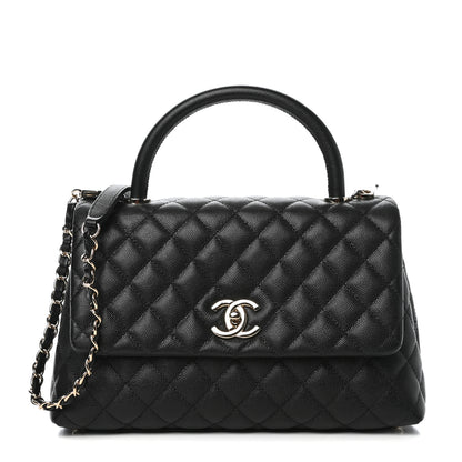 Chanel Caviar Quilted Small Coco Handle Flap Black 1 of 11