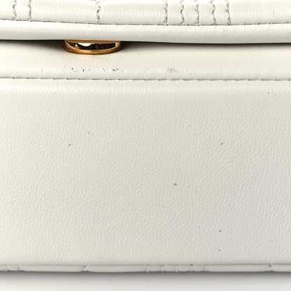 Burberry Lambskin Quilted Small Lola Bag White 11 of 13