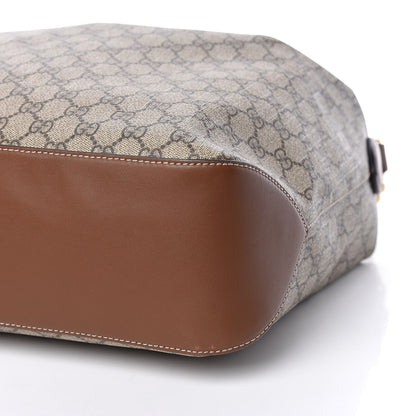 Gucci GG Supreme Monogram Large Linea A Hobo Light Brown 9 of 9